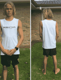 Apparel - White Muscle Shirt