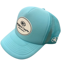 Trucker - Aqua with White badge
