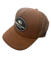 Trucker - Chocolate Brown with Black badge