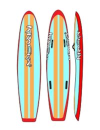 Nipper Boards In Stock - GT – Red /Light Aqua / Orange